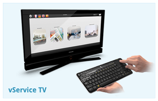 vService TV. Servicio de habitaciones digital integrado en la televisión.